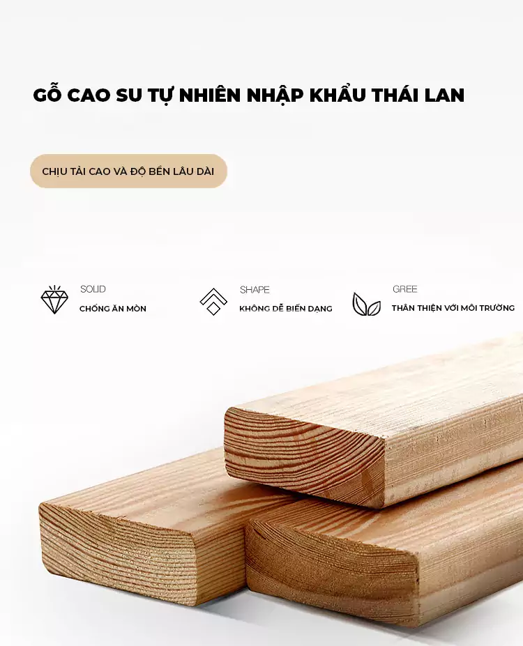 chi tiết chất liệu khung của Ghế gỗ thiết kế tối giản, linh hoạt SD105