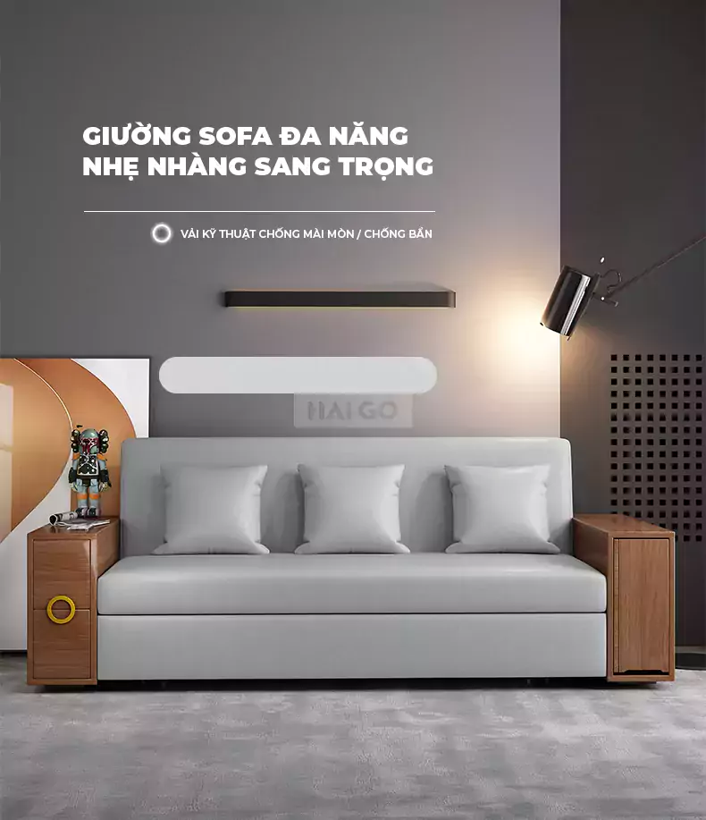 Sofa Giường Gấp Mở Linh Hoạt Haigo SOF210